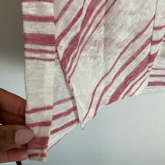 Vince Camuto Striped V-Neck Dolman Top - Size S - Picture 5 of 12